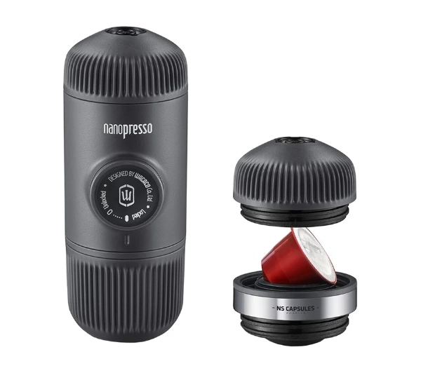 Ekspresy do kawy ciśnieniowe - Wacaco Nanopresso Czarny + Adapter