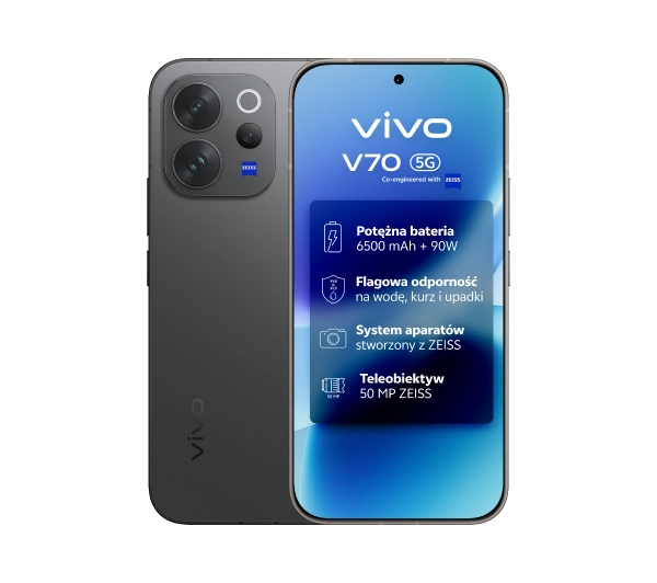 vivo V70 5G 8/512GB 6,59" 120Hz 50Mpix Czarny