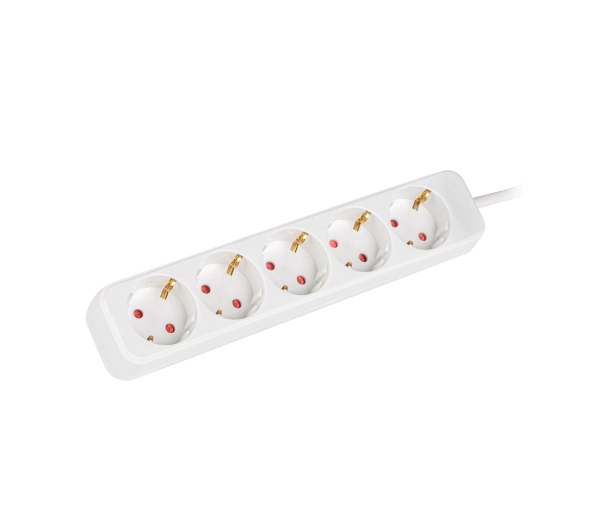 Lanberg listwa przedłużacz 1.5m 5x Schuko biała