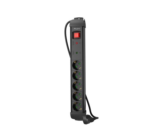 Lanberg Listwa zasilająca 3.0m 5x230 SC SP1-05F-0300-BK