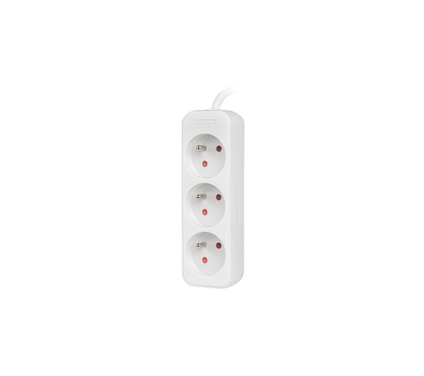 Lanberg PS0-03E-0300-W 3 gniazda 3m Biały