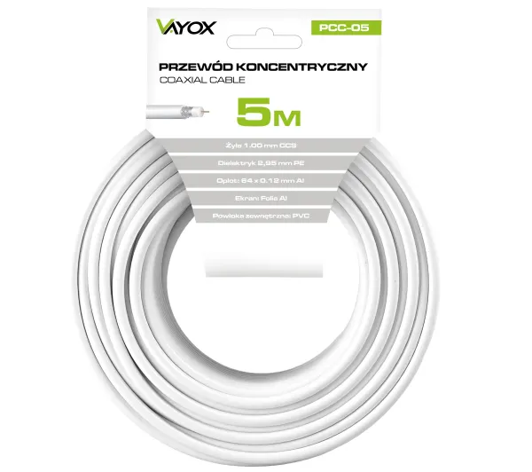 Vayox PCC-05 5m Biały