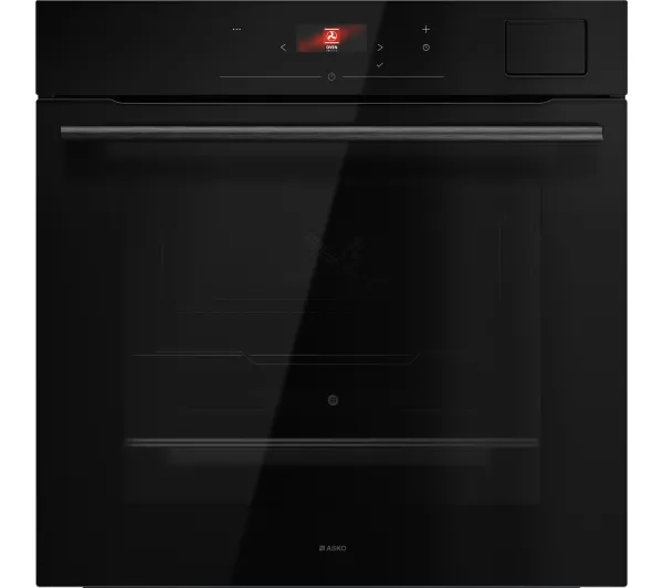 Piekarniki do zabudowy - Asko Essence OCS26BGH Termoobieg Grill Czarne szkło