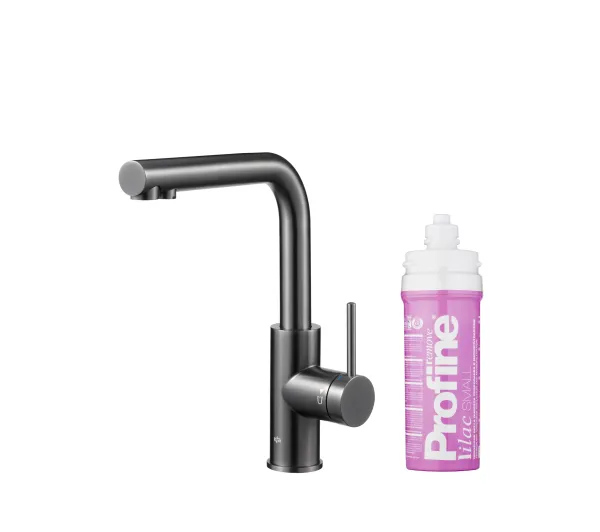 Baterie kuchenne - KFA Armatura Duero Pure Basic 6623-915-61 Grafitowy Stal szlachetna