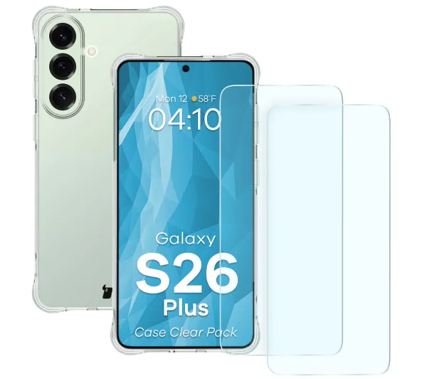 Bizon Case Clear Pack do Galaxy S26 Plus Przezroczysty