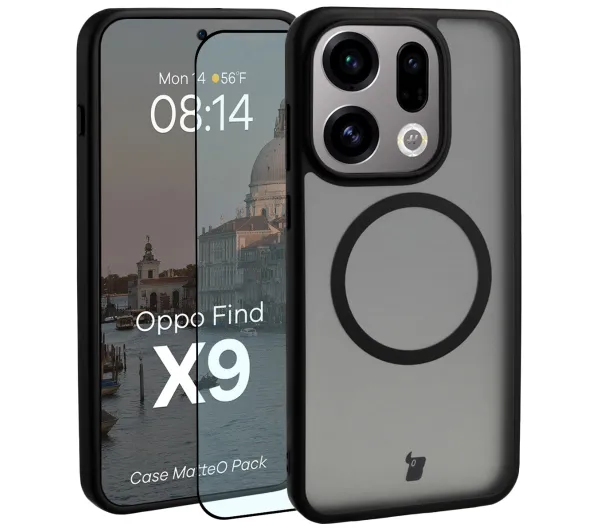 Bizon MatteO Pack do Oppo Find X9 Czarny