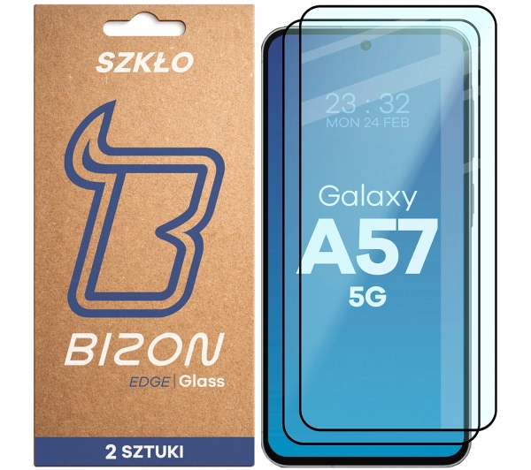 Bizon z ramką Glass Edge Duo do Galaxy A57 5G 2 sztuki
