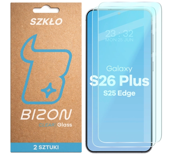 Bizon na ekran Glass Clear Duo do Galaxy S26 Plus / S25 Edge 2 sztuki