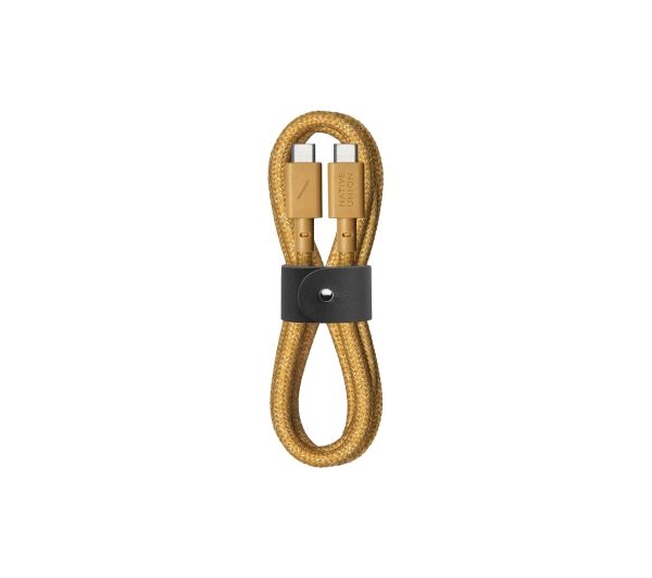Native Union BELT-C-KFT-2-NP USB-C do USB-C 1,2m Żółty