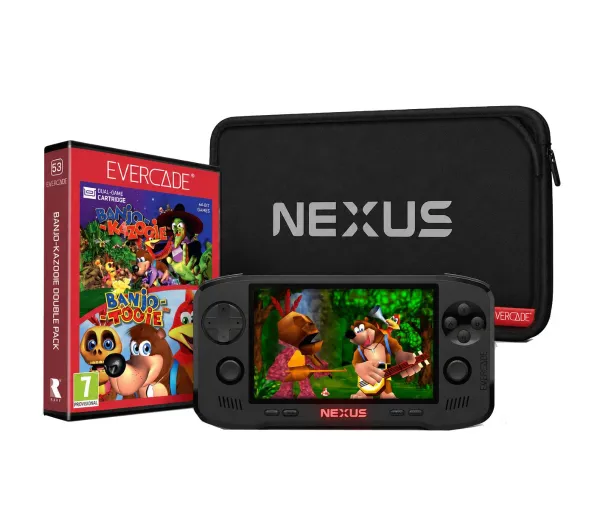 Evercade Nexus + Gra Banjo-Kazooie + Pokrowiec