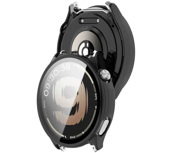 Bizon Case Watch Adamo do OnePlus Watch Lite 45 mm / Oppo Watch S 45 mm Czarny