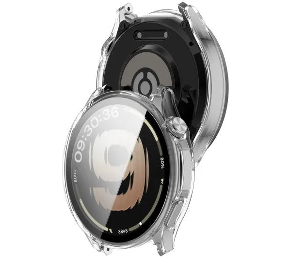 Bizon Case Watch Adamo do OnePlus Watch Lite 45 mm / Oppo Watch S 45 mm Przeźroczysty