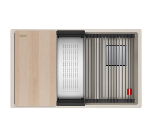 Zlewozmywaki kuchenne - Franke Kanon KNG PRO 160-46-21 Granitowy Orzechowy