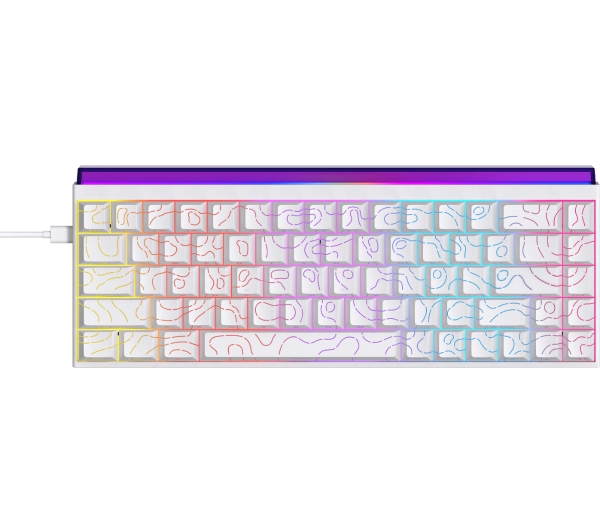 Ajazz NK68 Red Switch Biały