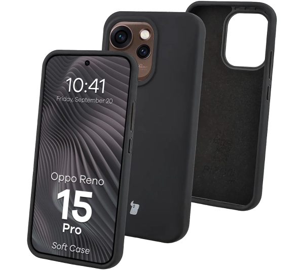 Bizon Soft Case do Oppo Reno 15 Pro Czarny