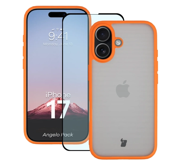 Bizon Angelo Pack do iPhone 17 Pomarańczowy