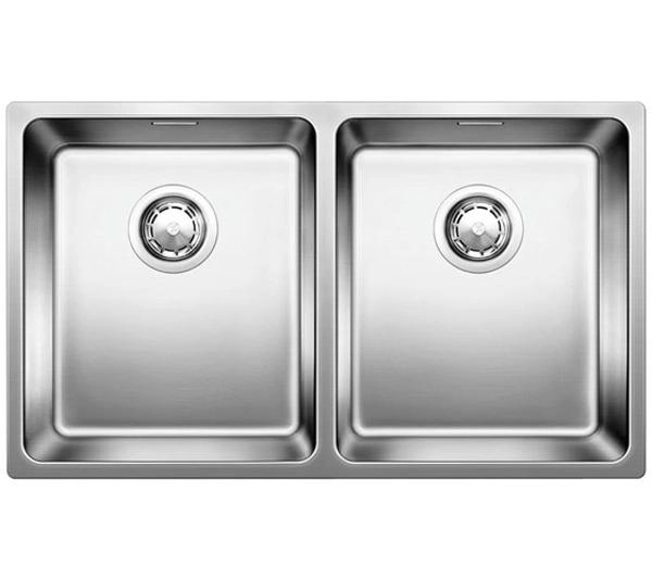 Zlewozmywaki kuchenne - Blanco ANDANO 340/340-IF 522981 Stalowy Srebrny