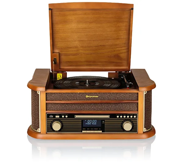 Roadstar HIF-1993D+BT Manualny Napęd paskowy Bluetooth Radio DAB+ Odtwarzacz CD Magnetofon Brązowy