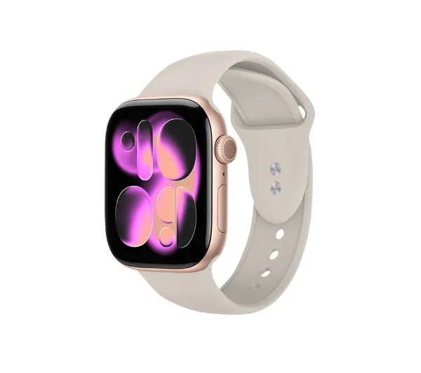 Crong Liquid do Apple Watch 38/40/41/42mm Kamienny beż