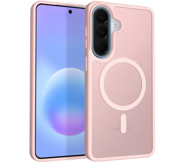 Crong Hybrid Matte Magnetic MagSafe do Galaxy A57 Różowy