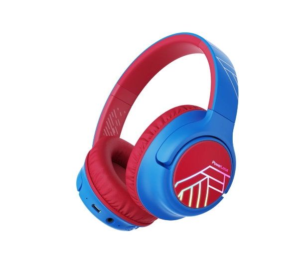 PowerLocus Bobo  Nauszne Dla Dzieci Bluetooth 5.3 Niebiesko-czerwony