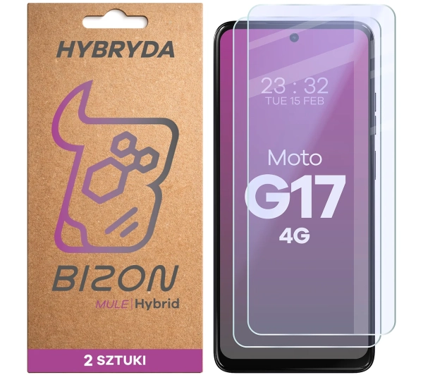Bizon elastyczne Hybrid Mule Duo do Motorola Moto G17 2 sztuki