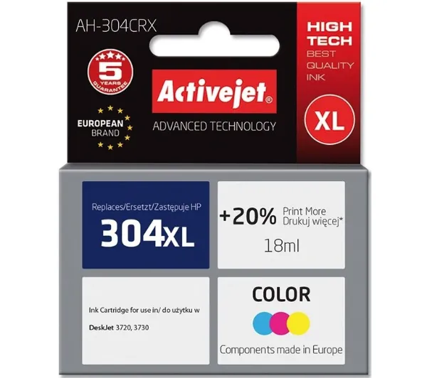 ActiveJet AH-304CRX (zamiennik 304XL) Kolor 18 ml