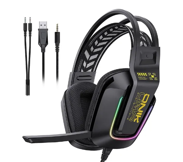 Onikuma X13 Słuchawki Przewodowe Gamingowe Rgb Mikrofon 50mm Jack 3.5 Usb