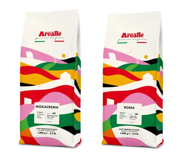 Arcaffe Mokacrema 1kg + Roma 1kg