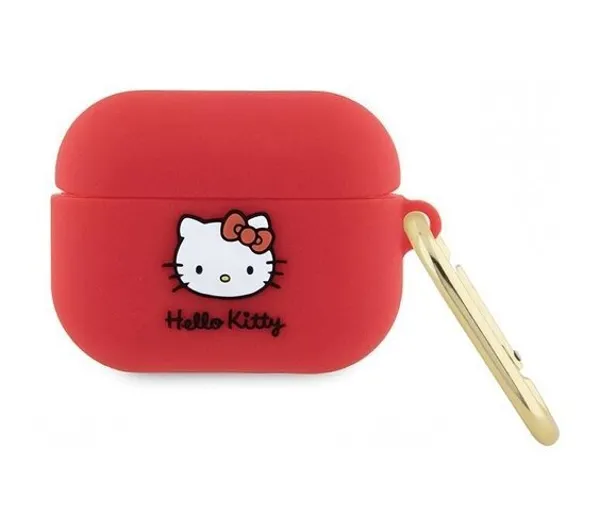 Hello Kitty Silicone 3D Kitty Head dla Apple AirPods Pro Czerwony
