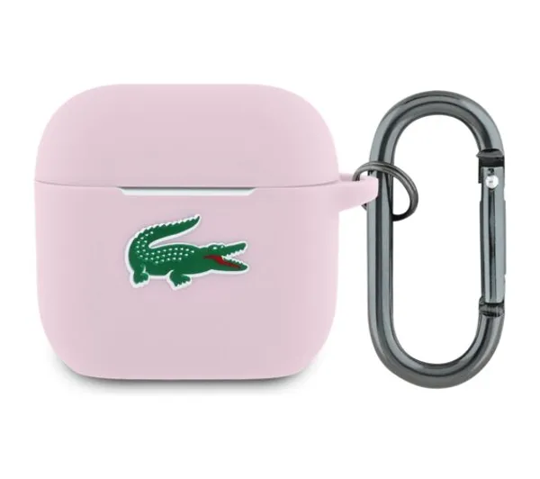 Lacoste Silicone Croc Logo do Apple AirPods 4 Różowy