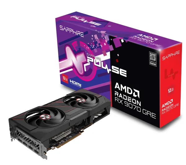 Karta graficzna Sapphire Radeon RX 9070 GRE PULSE Gaming OC 12 GB GDDR6