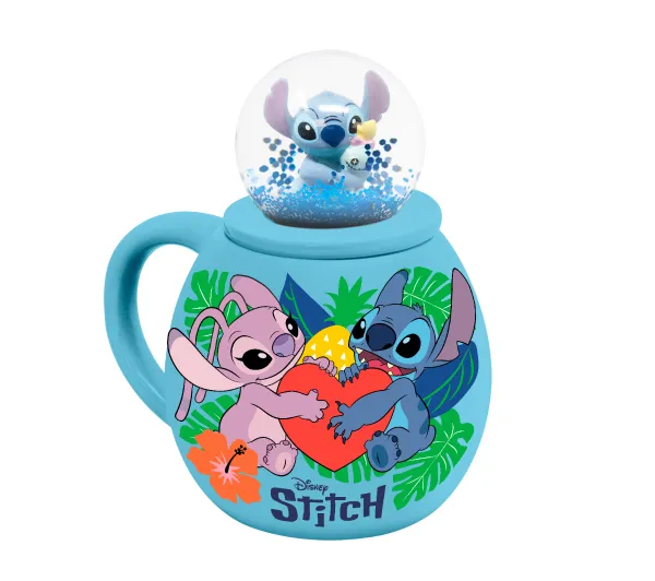 Pyramid z Pokrywką Disney Lilo & Stitch z Kulą Śnieżną