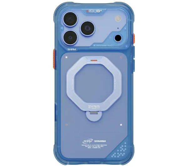 Skinarma Saturn MagSafe + Rotating Kick Stand do iPhone 18 Pro Max / 17 Pro Max Niebieski