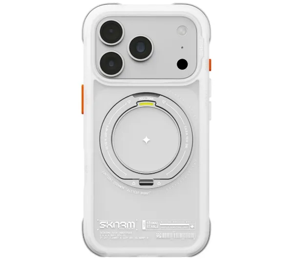 Skinarma Atlas MagSafe + Rotating Kick Stand do iPhone 18 Pro / 17 Pro Biały