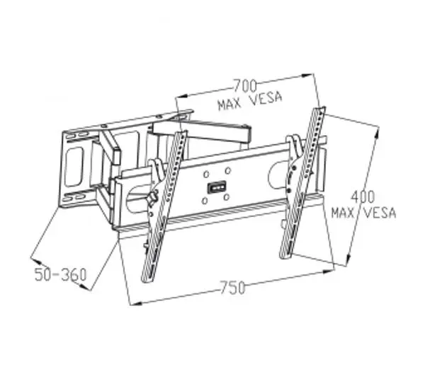 ART AR-52 od 30" do 70" Max 60kg
