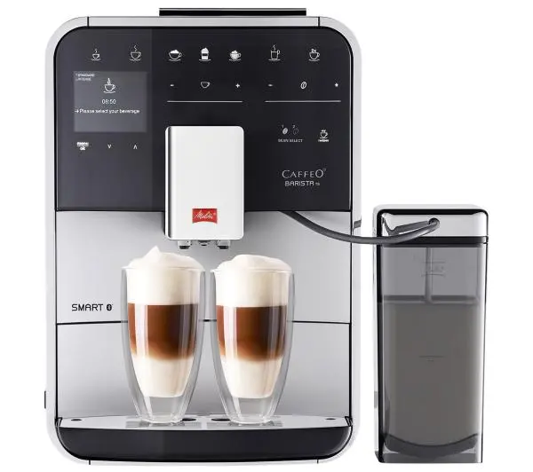 Ekspresy do kawy ciśnieniowe - Melitta Caffeo Barista TS Smart F85/0-101 Szerokość 25,9cm