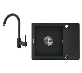 Deante Zorba ZQZA211A Grafitowy + bateria stojąca Grafitowy - Kup na Raty - RRSO 0%