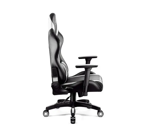 Diablo Chairs X-Horn 2.0 Normal Size Gamingowy do 160kg Skóra ECO Czarno-biały - Kup na Raty - RRSO 0%