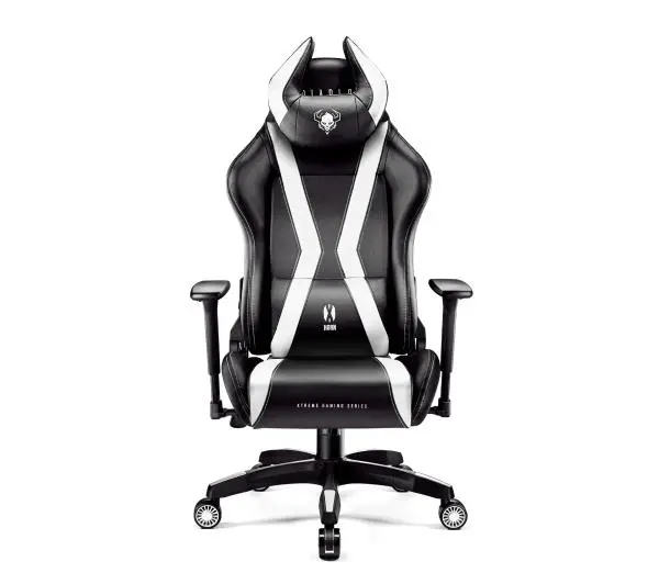 Diablo Chairs X-Horn 2.0 Normal Size Gamingowy do 160kg Skóra ECO Czarno-biały