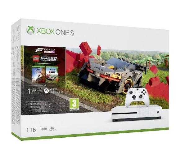 Xbox One S 1TB + Forza Horizon 4 + dodatek LEGO + Plants