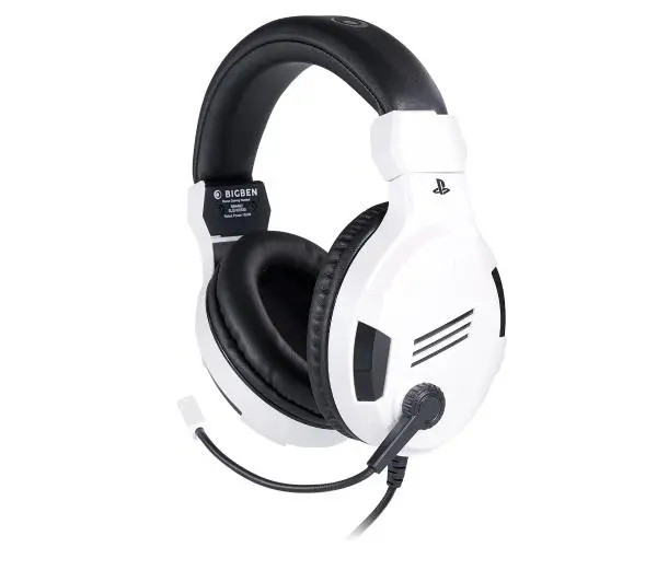 BigBen PS4 Gaming Headset V3 Nauszne Biały