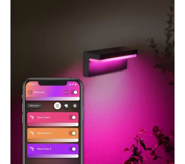 Philips Hue White and Colour Ambiance Nyro Wall Lantern - Kup na Raty - RRSO 0%