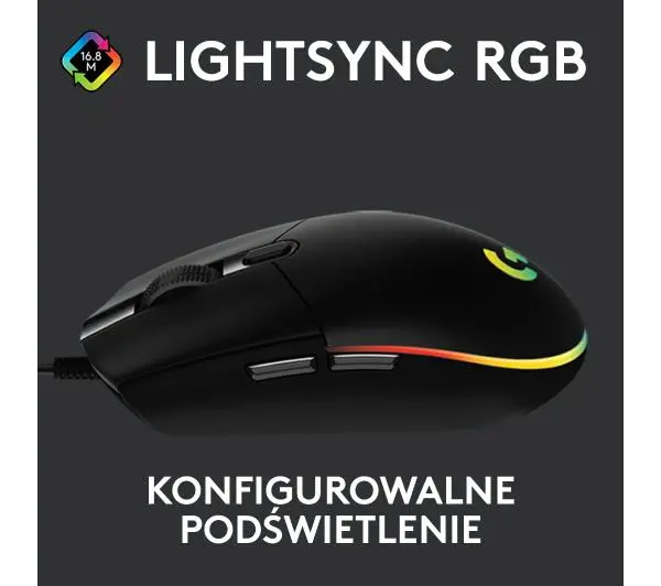 Logitech G102 LIGHTSYNC Czarny