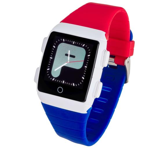 Smartwatch Garett Teen 5 Plus (niebiesko-czerwony)