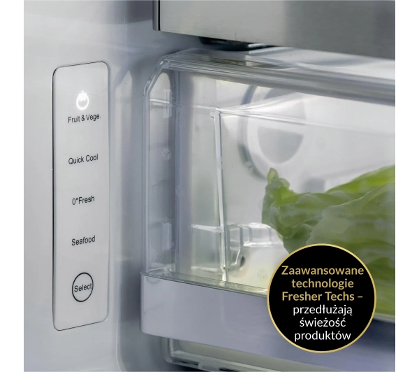 Haier Seria 7 HB26FSSAAA Pełny No Frost 190cm Kostkarka Srebrny - DRUGI -30%, ALBO 5-TY ZA 1ZŁ - Kup na Raty - RRSO 0%