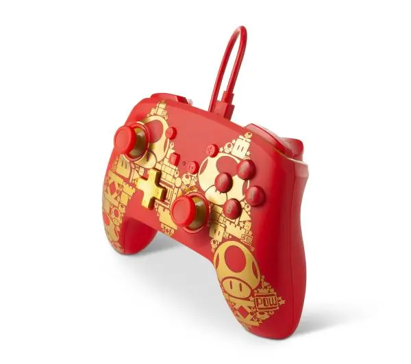 PowerA Enhanced Mario Golden M do Nintendo Switch Przewodowy