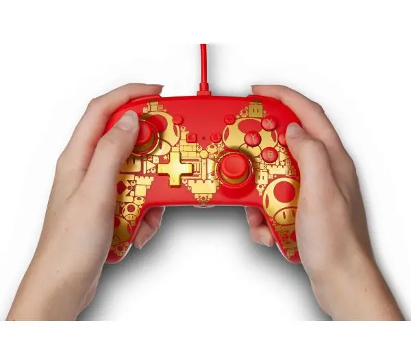 PowerA Enhanced Mario Golden M do Nintendo Switch Przewodowy