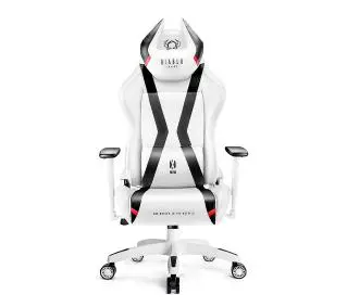 Diablo Chairs X-Horn 2.0 Normal Size Gamingowy do 160kg Skóra ECO Biało-czarny - Kup na Raty - RRSO 0%