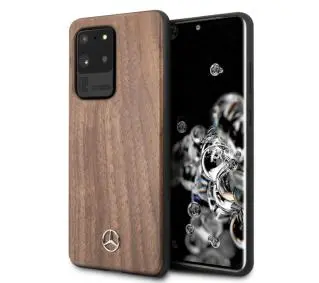Mercedes-Benz Wood Line Walnut MEHCS69VWOLB Samsung Galaxy S20 Ultra